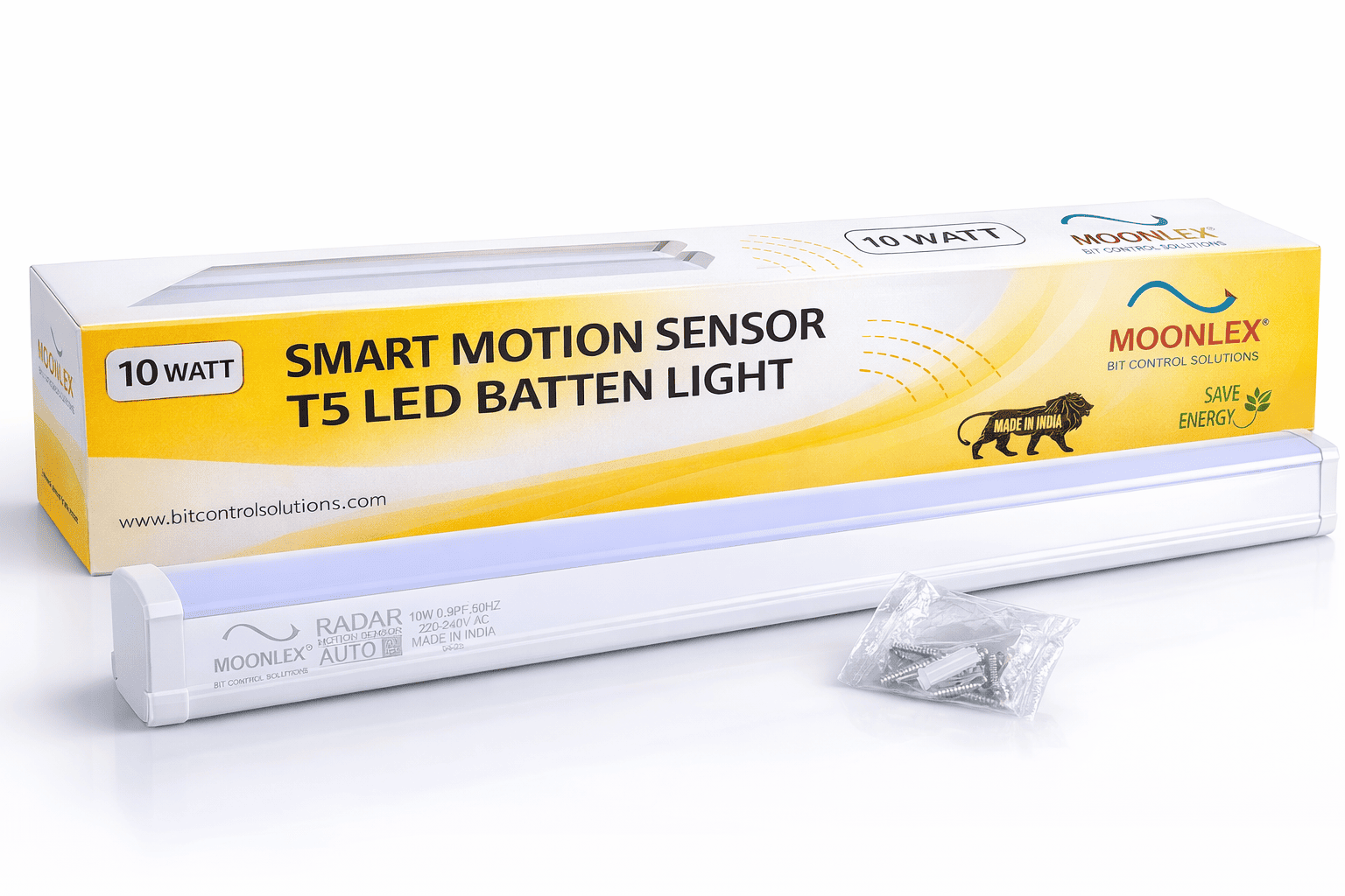 Motion Sensor Batten Light 10W 2ft